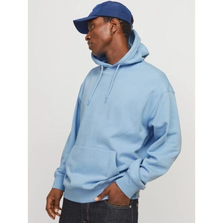Vyriškas džemperis su gobtuvu Jack&Jones JJESTAR BASIC, mėlynas