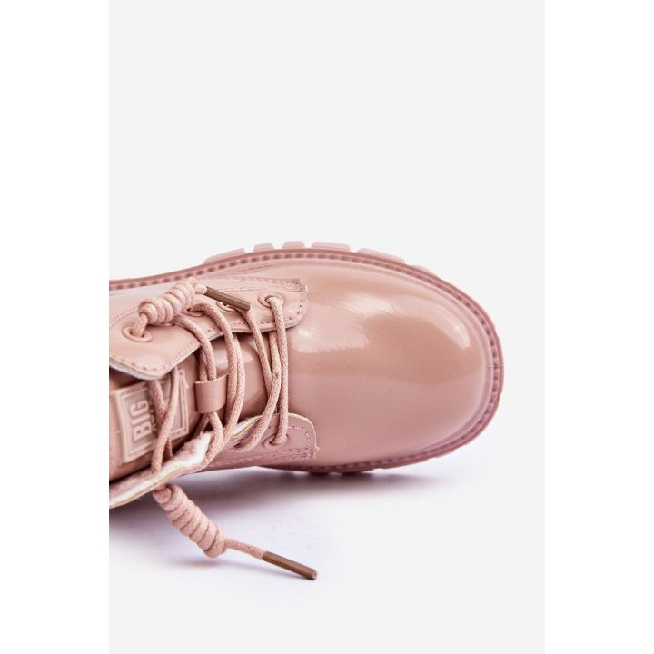 Lakuoti šilti batai Big Star Kids MM374144 Pink