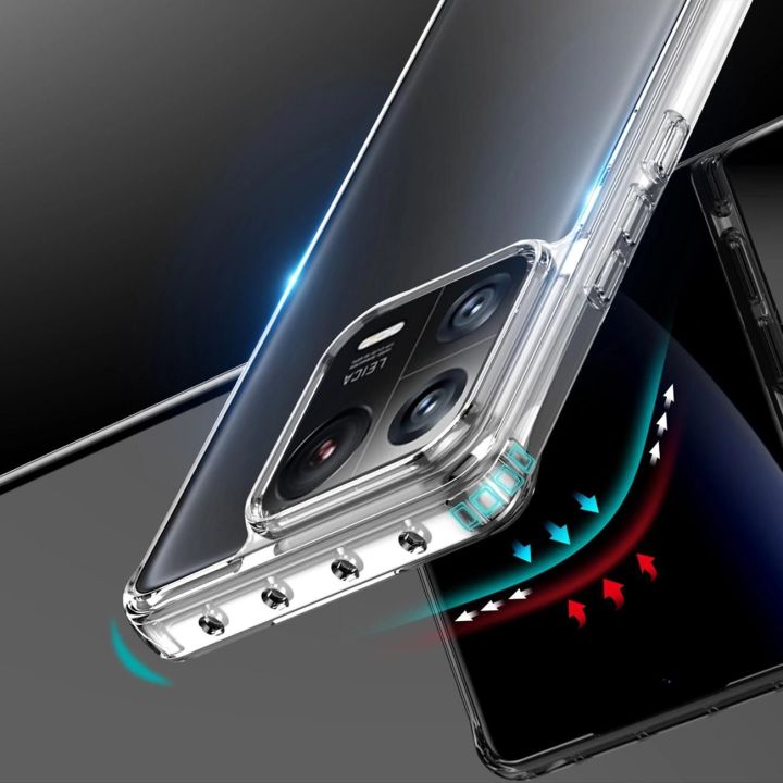 Clin dėklas Xiaomi 13 Pro šarvuotas dėklas galinis dangtelis skaidrus