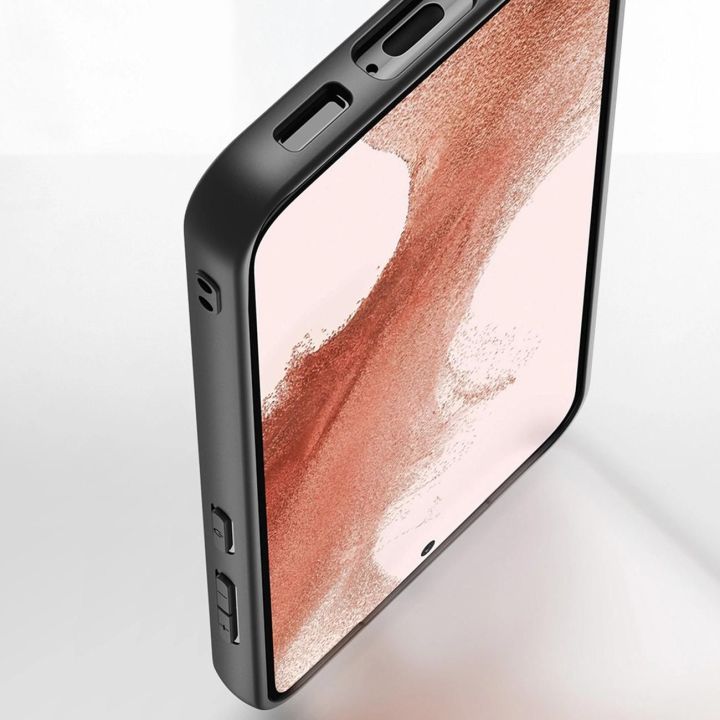 Fino dėklas Samsung Galaxy S23+ dėklas su silikoniniu rėmeliu pilkos spalvos