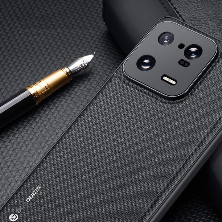 Fino dėklas Xiaomi 13 Pro dėklas su silikoniniu rėmeliu, mėlynas