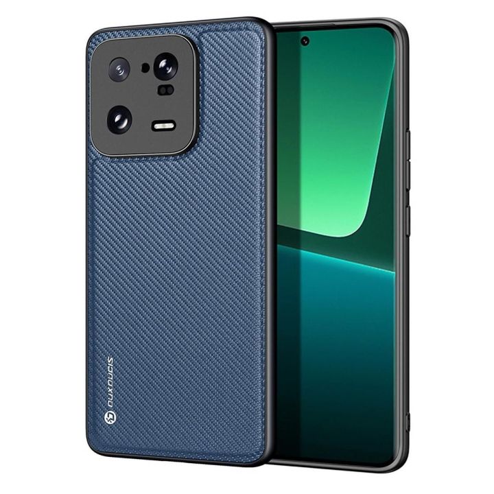 Fino dėklas Xiaomi 13 Pro dėklas su silikoniniu rėmeliu, mėlynas