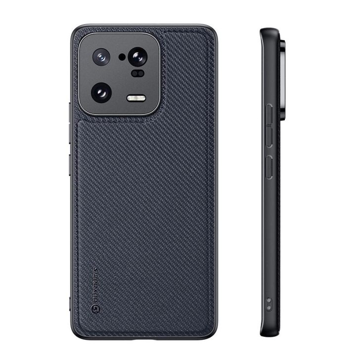 Fino dėklas Xiaomi 13 Pro dėklas su silikoniniu rėmeliu, mėlynas