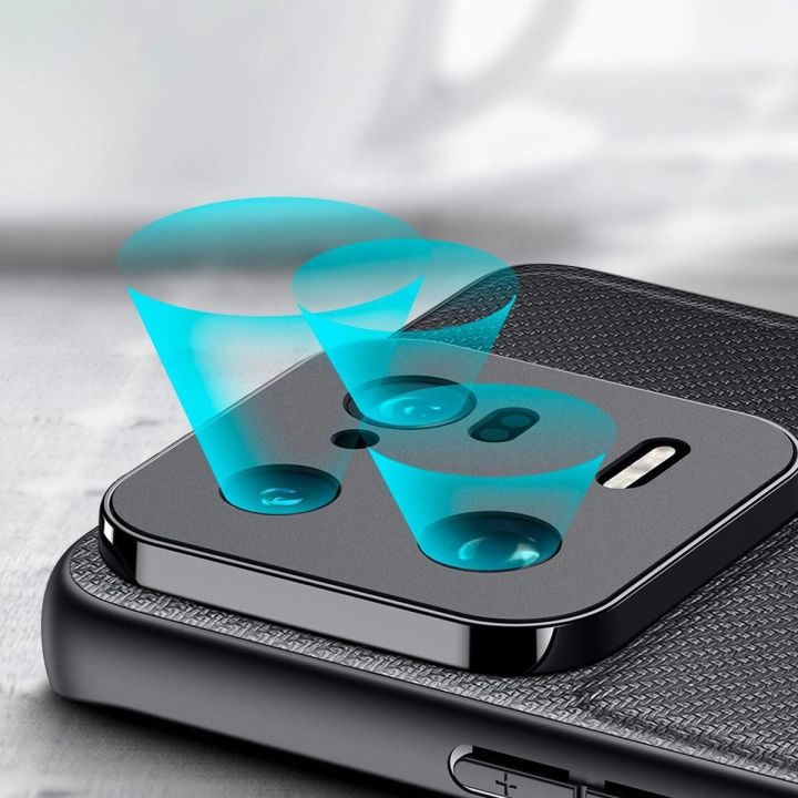 Fino dėklas Xiaomi 13 Pro dėklas su silikoniniu rėmeliu, mėlynas