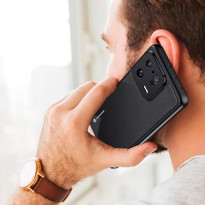 Fino dėklas Xiaomi 13 Pro dėklas su silikoniniu rėmeliu, mėlynas
