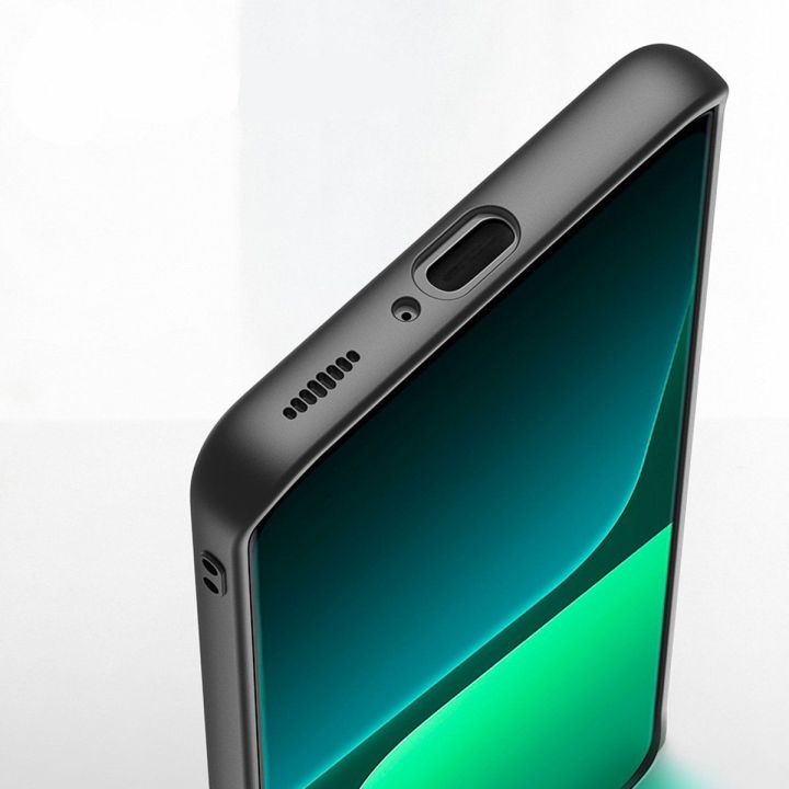 Fino dėklas Xiaomi 13 Pro dėklas su silikoniniu rėmeliu, pilkas
