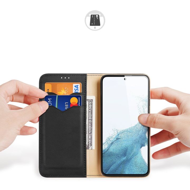 dėklas Samsung Galaxy S23+ flip cover wallet stand RFID lock black