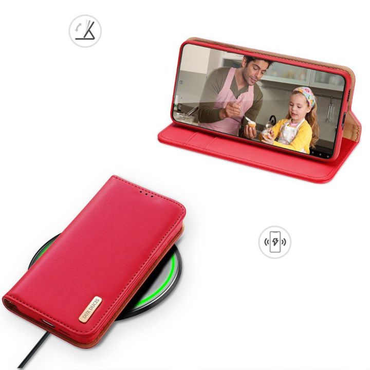 dėklas Samsung Galaxy S23+ flip cover wallet stand RFID lock red