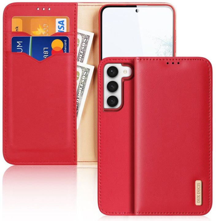 dėklas Samsung Galaxy S23+ flip cover wallet stand RFID lock red