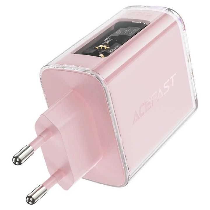 Acefast GaN 65W 3 prievadų įkroviklis (1xUSB, 2xUSB C), žalias (A45)