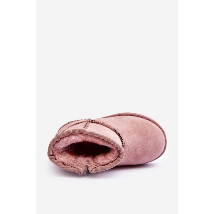 Vaikiški sniego batai su kailiais su mažomis ausimis Pink Betty
