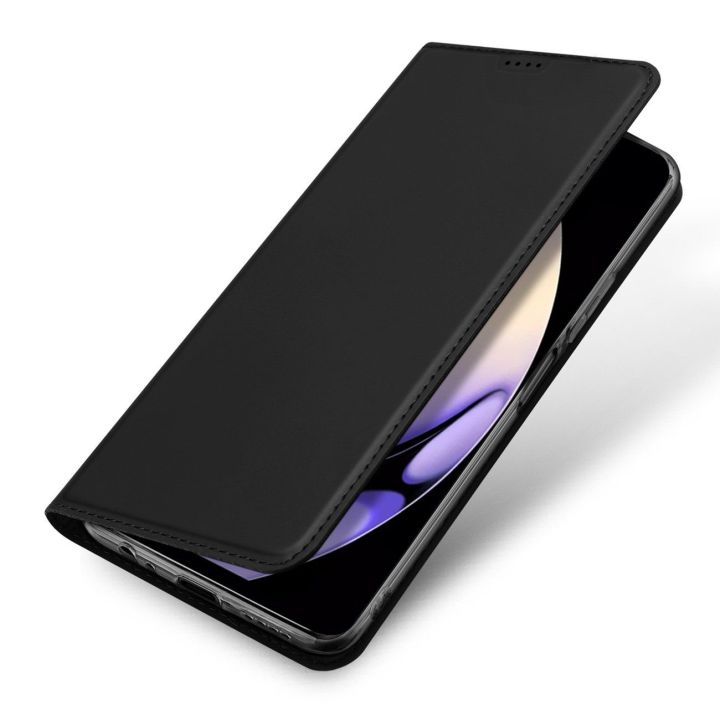 Skin Pro dėklas Realme 10 Pro flip cover card wallet stand black