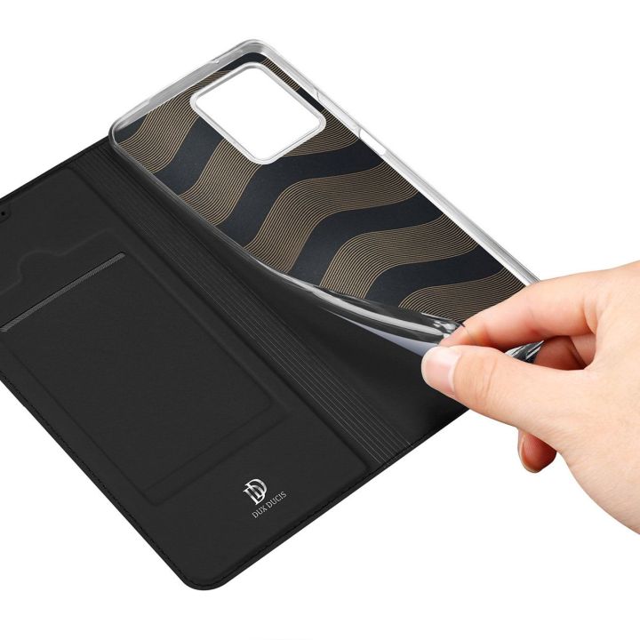 Skin Pro dėklas Realme 10 Pro flip cover card wallet stand black