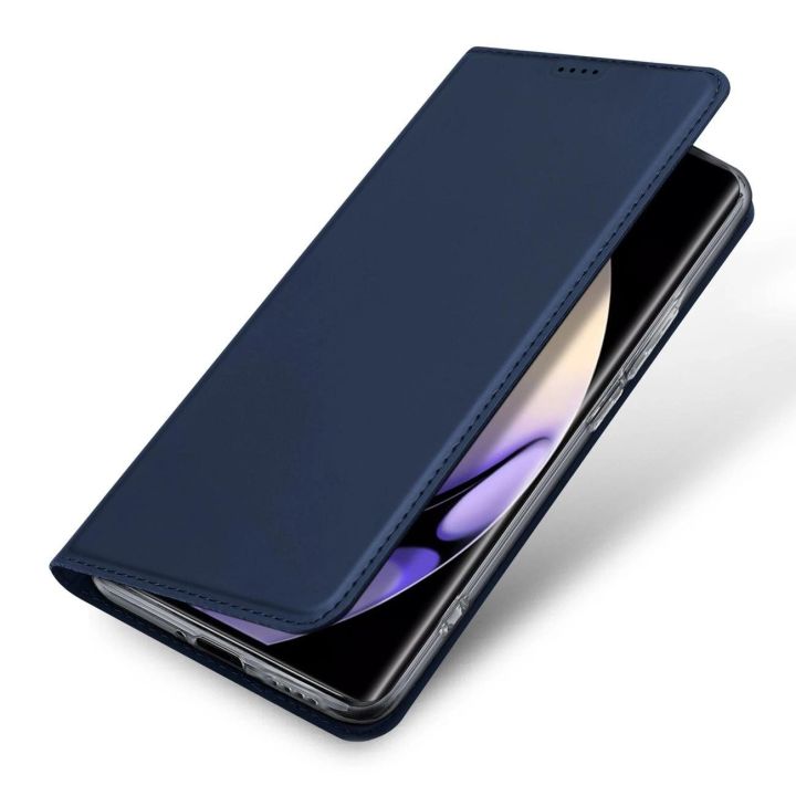 Skin Pro dėklas Realme 10 Pro flip cover card wallet stand blue
