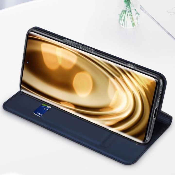 Skin Pro dėklas Realme 10 Pro flip cover card wallet stand blue