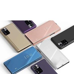 Clear View dėklas Realme 10 apverčiamasis dangtelis juodas