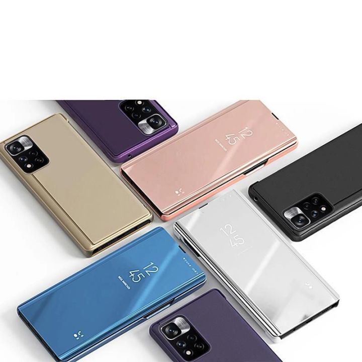 Clear View dėklas Realme C33 apverčiamasis dangtelis juodas