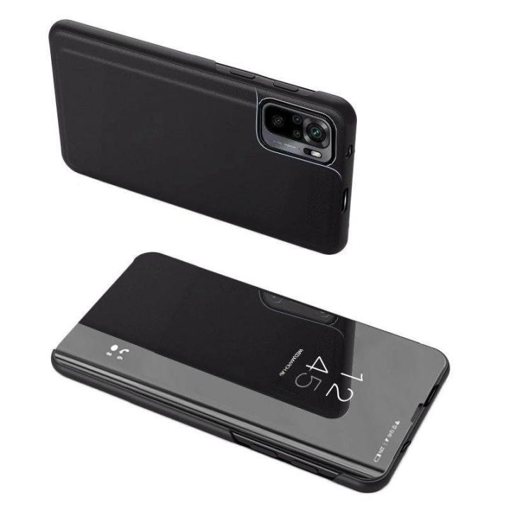 Clear View dėklas Xiaomi 13 Pro dėklas su atverčiamu dangteliu, juodas