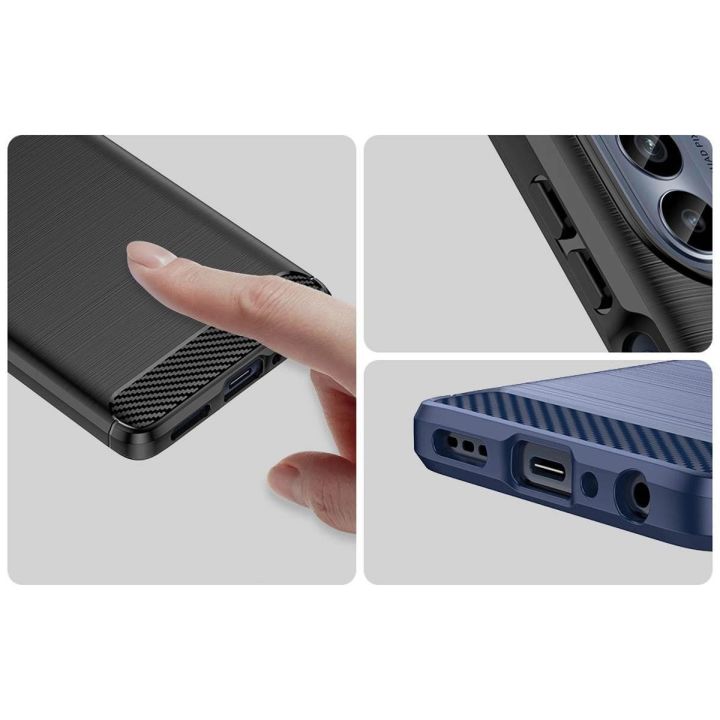 dėklas skirtas Motorola Moto G62 5G, lankstus silikoninis anglinis dėklas, juodos spalvos