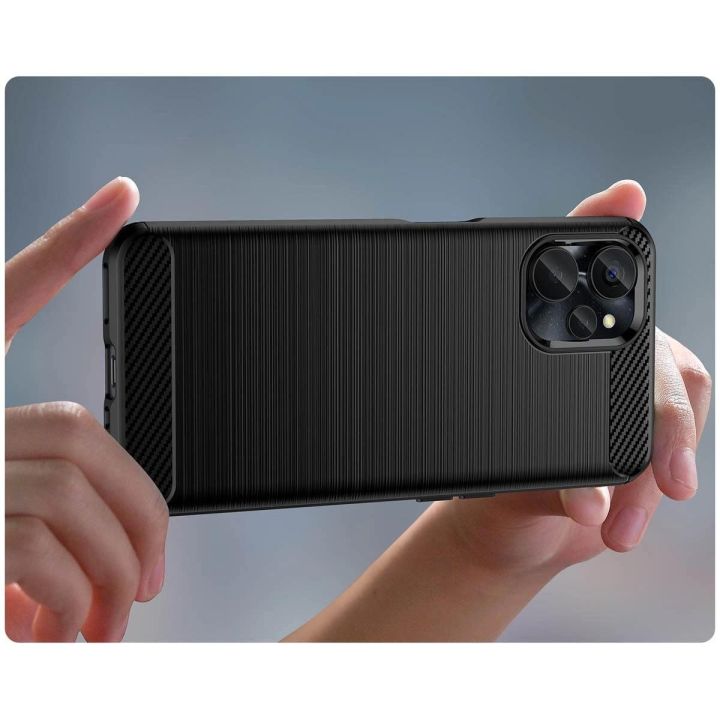 dėklas Realme 10 5G / Realme 9i 5G lanksčiam silikoniniam angliniam dėklui, juodos spalvos