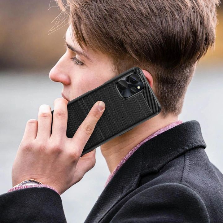 dėklas Realme 10 5G / Realme 9i 5G lanksčiam silikoniniam angliniam dėklui, juodos spalvos