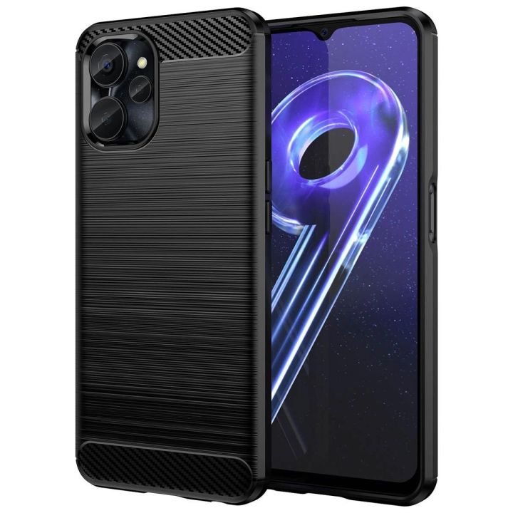 dėklas Realme 10 5G / Realme 9i 5G lanksčiam silikoniniam angliniam dėklui, juodos spalvos