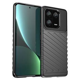 Thunder Case dėklas Xiaomi 13 Pro silikoninis šarvuotas dėklas, juodas