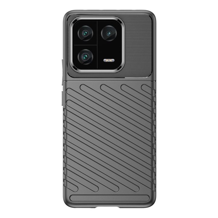 Thunder Case dėklas Xiaomi 13 Pro silikoninis šarvuotas dėklas, juodas