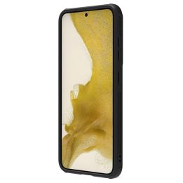 Nillkin Textured S Case Samsung Galaxy S23+ šarvuotas dėklas su kameros dangteliu, juodas