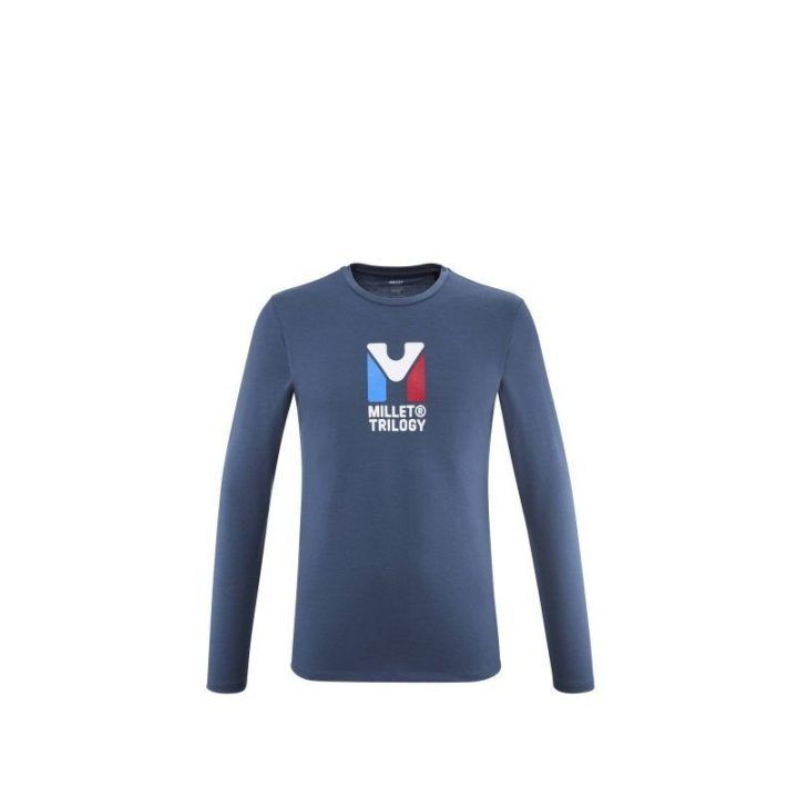 Vyriški marškinėliai Millet Chamonix Tri, tamsiai mėlyni