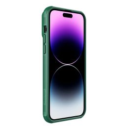 Nillkin CamShield S dėklas iPhone 14 Pro Max šarvuotas dėklas fotoaparato dangtelis žalias