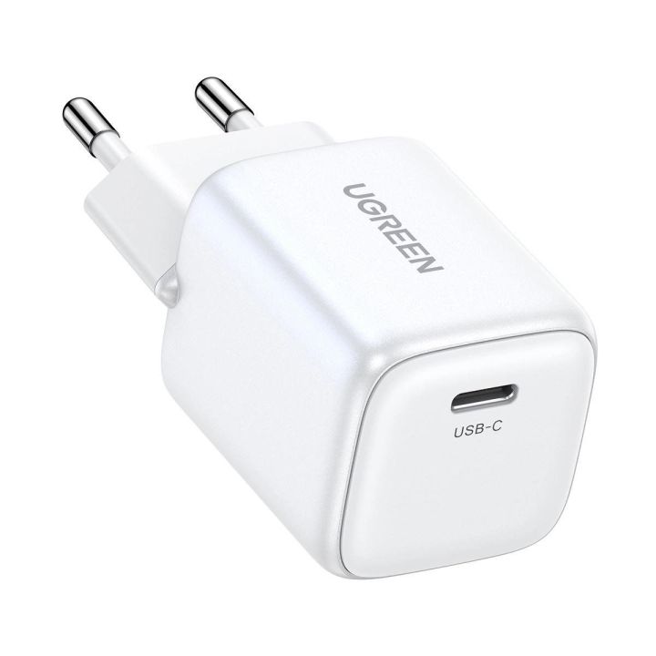 GaN 20W USB-C įkroviklis Nexode mini CD318 - baltas