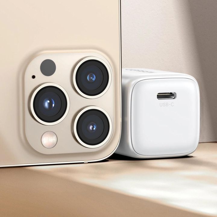 GaN 20W USB-C įkroviklis Nexode mini CD318 - baltas