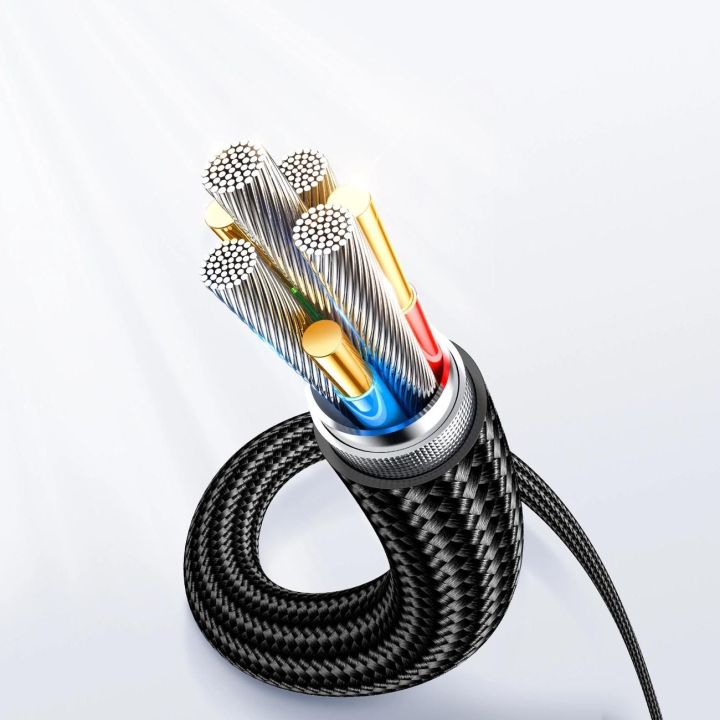 USB C - Lightning 20 W kabelis su įkrovimo galios ekranu 1,2 m juodas (S-CL020A4)