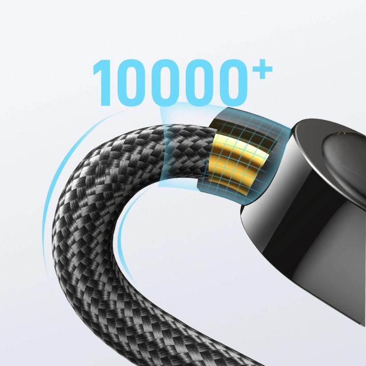 USB C - Lightning 20 W kabelis su įkrovimo galios ekranu 1,2 m juodas (S-CL020A4)