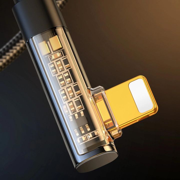 kampinis Lightning - USB kabelis greitam įkrovimui ir duomenų perdavimui 2,4 A 1,2 m juodas (S-UL012A6)