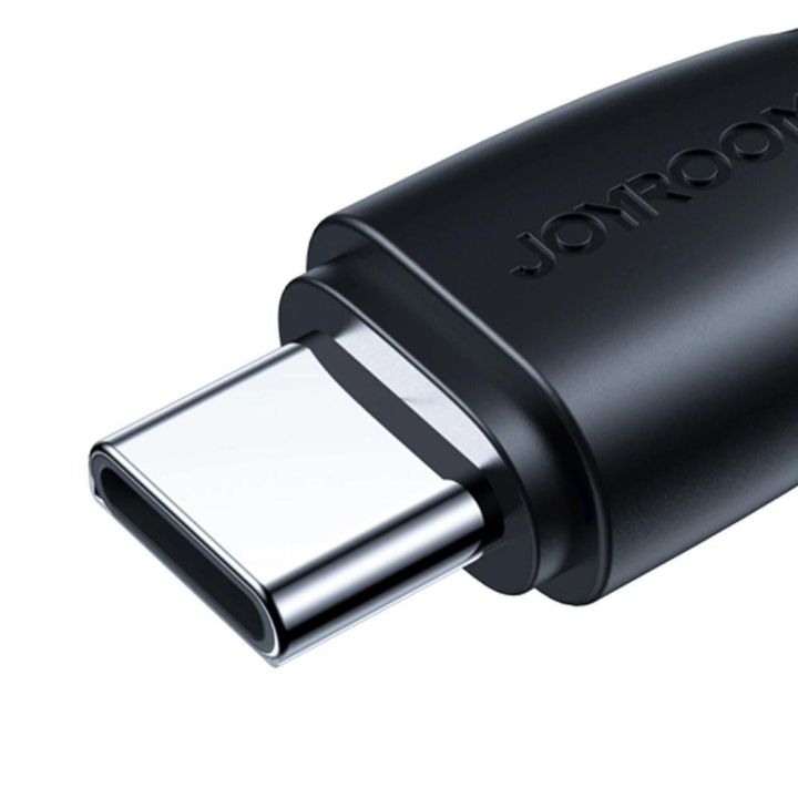 USB - USB C 3A Surpass serijos kabelis greitam įkrovimui ir duomenų perdavimui 1,2 m juodas (S-UC027A11)