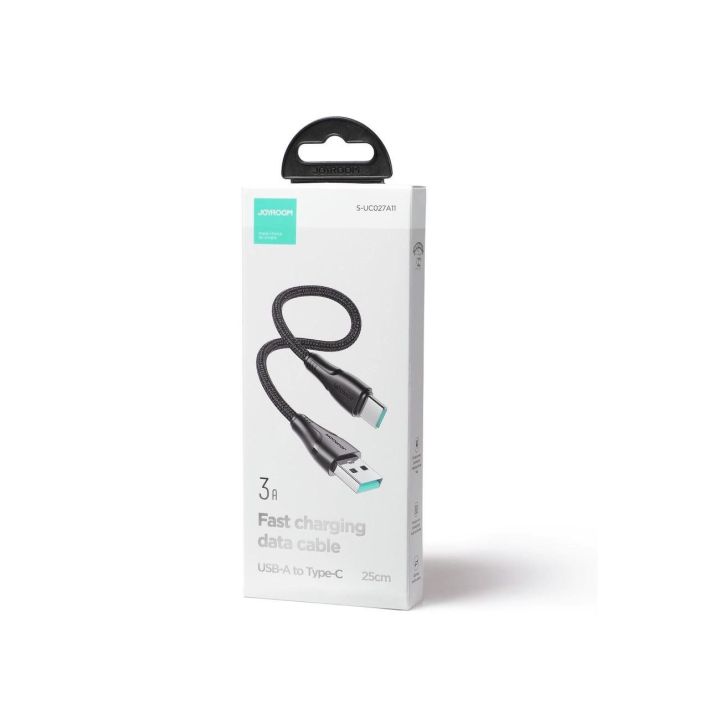 USB C - Lightning 20 W Surpass serijos kabelis greitam įkrovimui ir duomenų perdavimui 0,25 m juodas (S-CL020A11)
