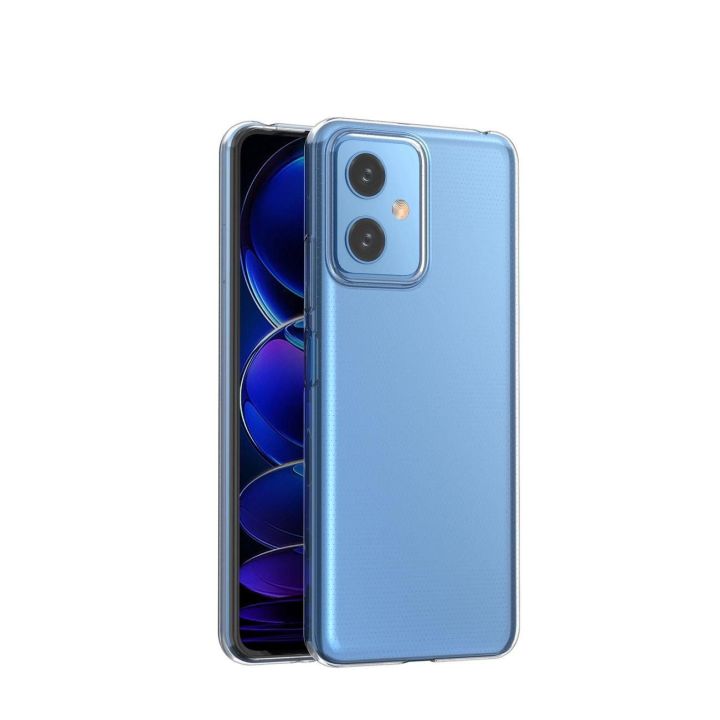 Itin skaidrus 0,5 mm korpusas Xiaomi Poco X5 5G / Redmi Note 12 5G plonas korpusas skaidrus