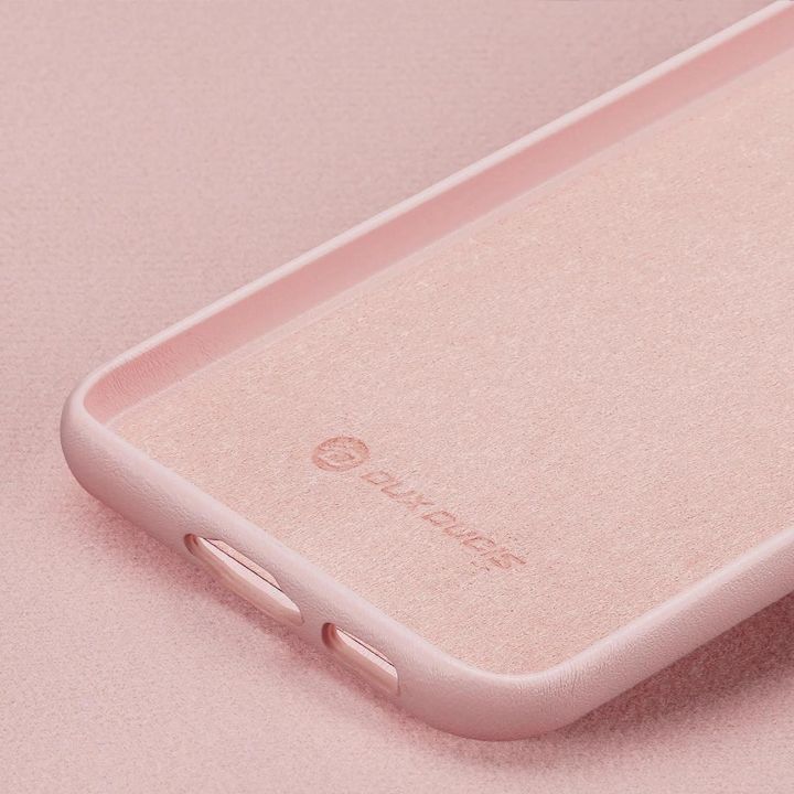 Grit dėklas Samsung Galaxy S23+ elegantiškas dirbtinės odos dangtelis rožinės spalvos