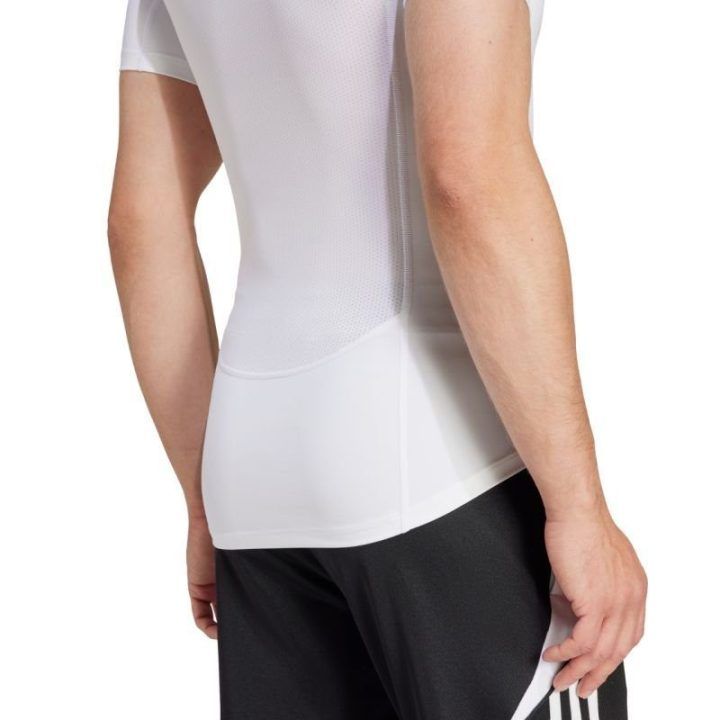 Vyriški kompresiniai marškinėliai adidas Techfit, balti