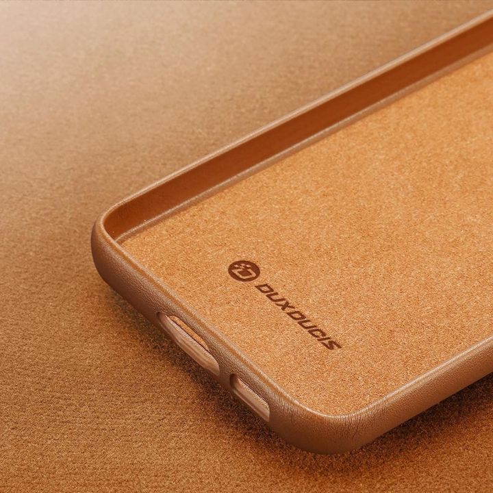 Grit dėklas Samsung Galaxy S23+ elegantiškas dirbtinės odos dangtelis rudos spalvos