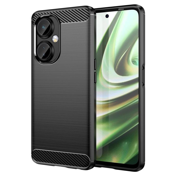 Anglies korpusas OnePlus Nord CE 3 korpusas lankstus silikono anglies korpusas juodas