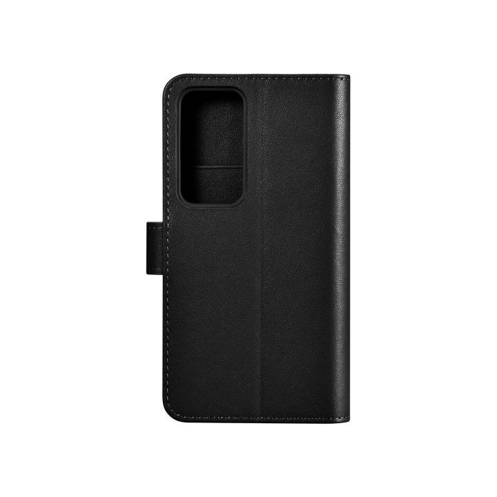 ICarer Piniginės dėklas Samsung Galaxy S23+ odinis piniginės dėklas juodas