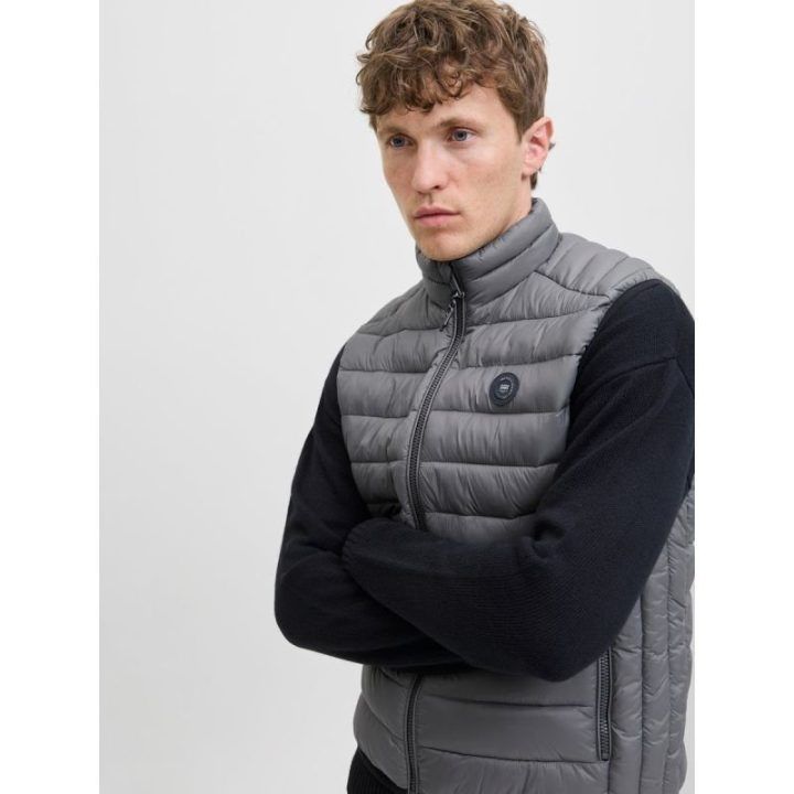 Vyriška liemenė su stačia apykakle Jack&Jones JJEBRADLEY, pilka