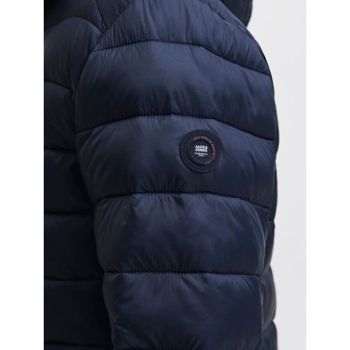 Vyriška pašiltinta striukė su gobtuvu Jack&Jones, tamsiai mėlyna