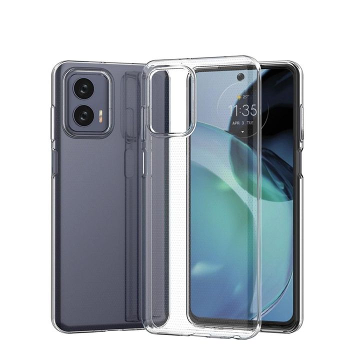 Itin skaidrus 0,5 mm korpusas, skirtas Motorola Moto G73 5G plonas korpusas, skaidrus