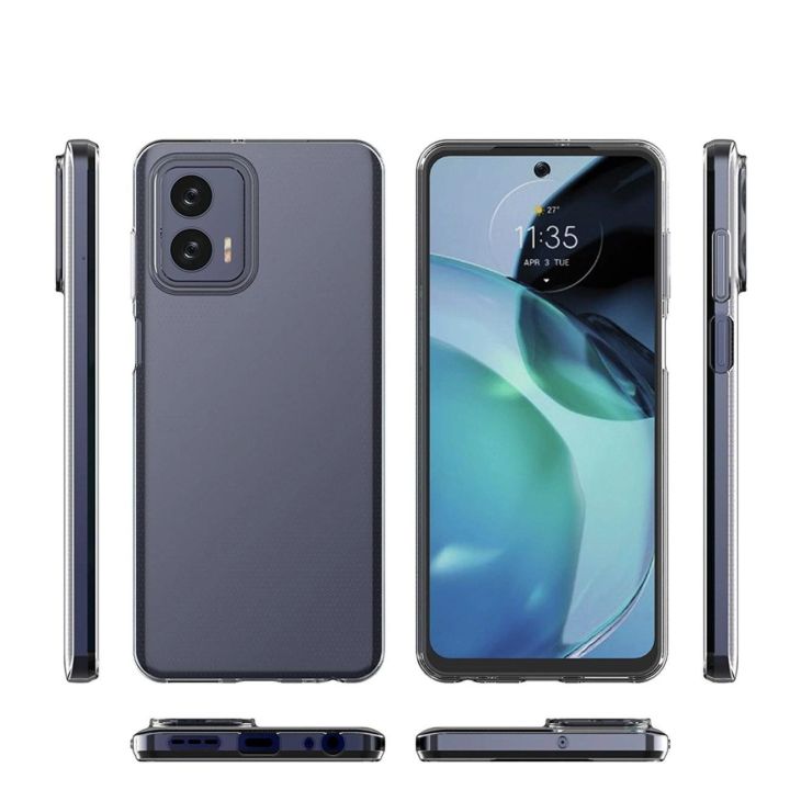 Itin skaidrus 0,5 mm korpusas, skirtas Motorola Moto G73 5G plonas korpusas, skaidrus
