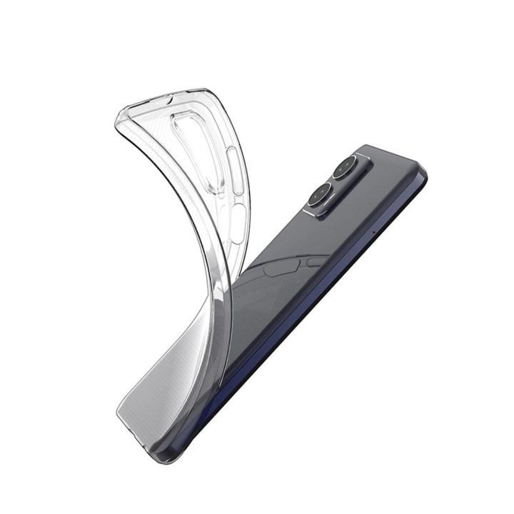 Itin skaidrus 0,5 mm korpusas, skirtas Motorola Moto G73 5G plonas korpusas, skaidrus