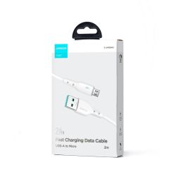 USB - micro USB 2.4A 2 m kabelis S-UM018A13 - baltas